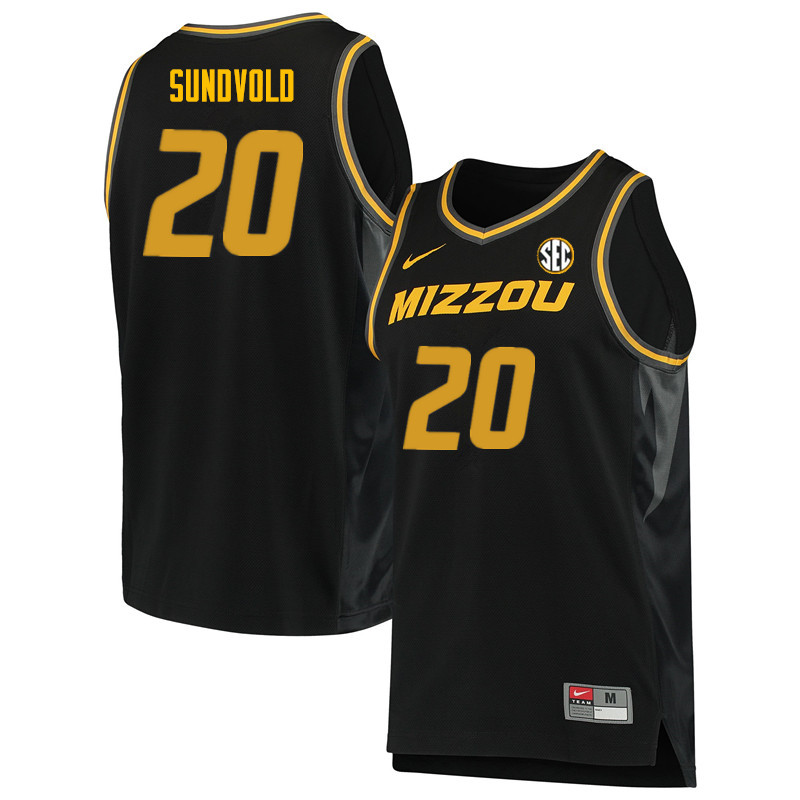 Men #20 Jon Sundvold Missouri Tigers College Basketball Jerseys Sale-Black - Click Image to Close